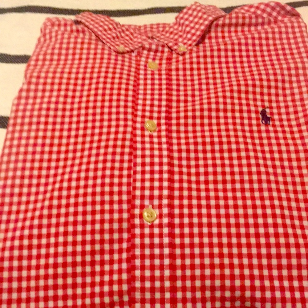 Men polo button down shirt